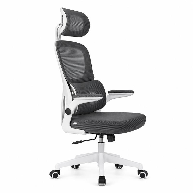 Cadeira ergonômica mesh vista lateral